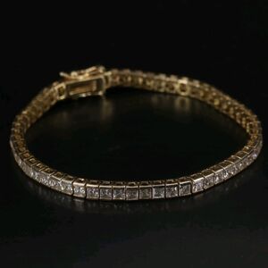 SETA Princess-Cut Tennis Bracelet